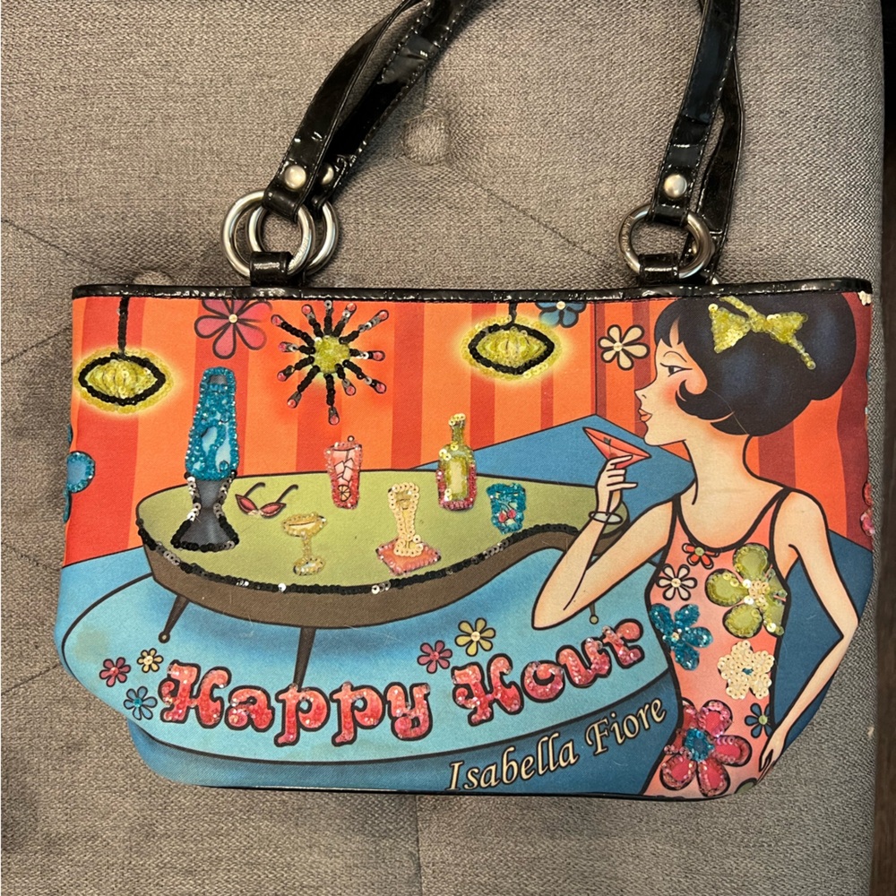 RARE ISABELLA FIORE "happy hour " handbag